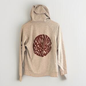 Matunuck Surf Shop Zip Hoodie Medium Gray Graphic Full Zip Sweatshirt